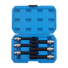 Load image into Gallery viewer, 6pc Deep E-Type Socket Kit 1/2 Drive E10-E20 for Auto Repair 140mm CR-V Steel