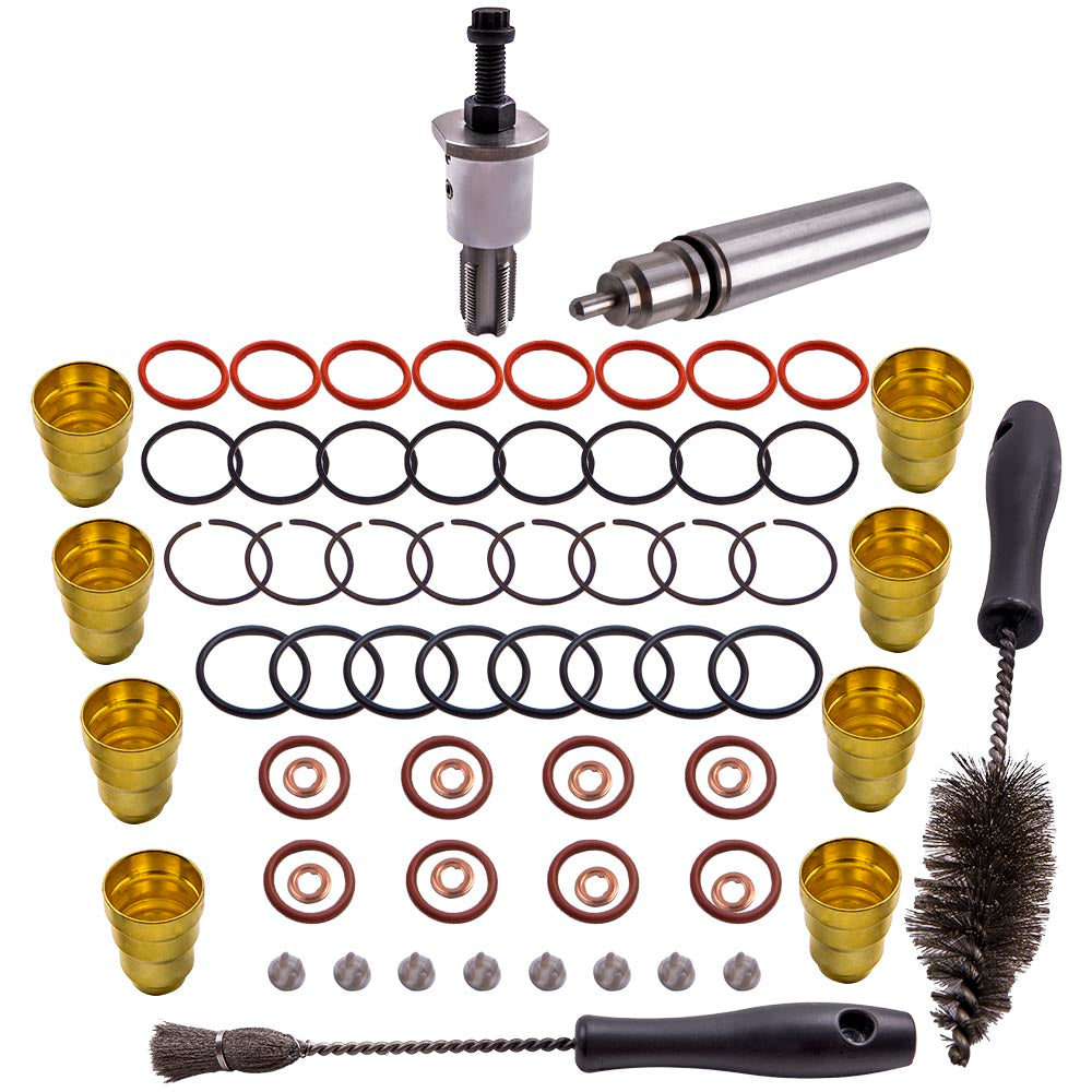 17 Stück Injector Sleeve Cup Removal Installation Satz Tool Set compatible for Ford 7.3l