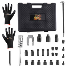Load image into Gallery viewer, 26pc Diesel Injector Puller Kit Slide Hammer Adapters M8-M29 for Common Rail