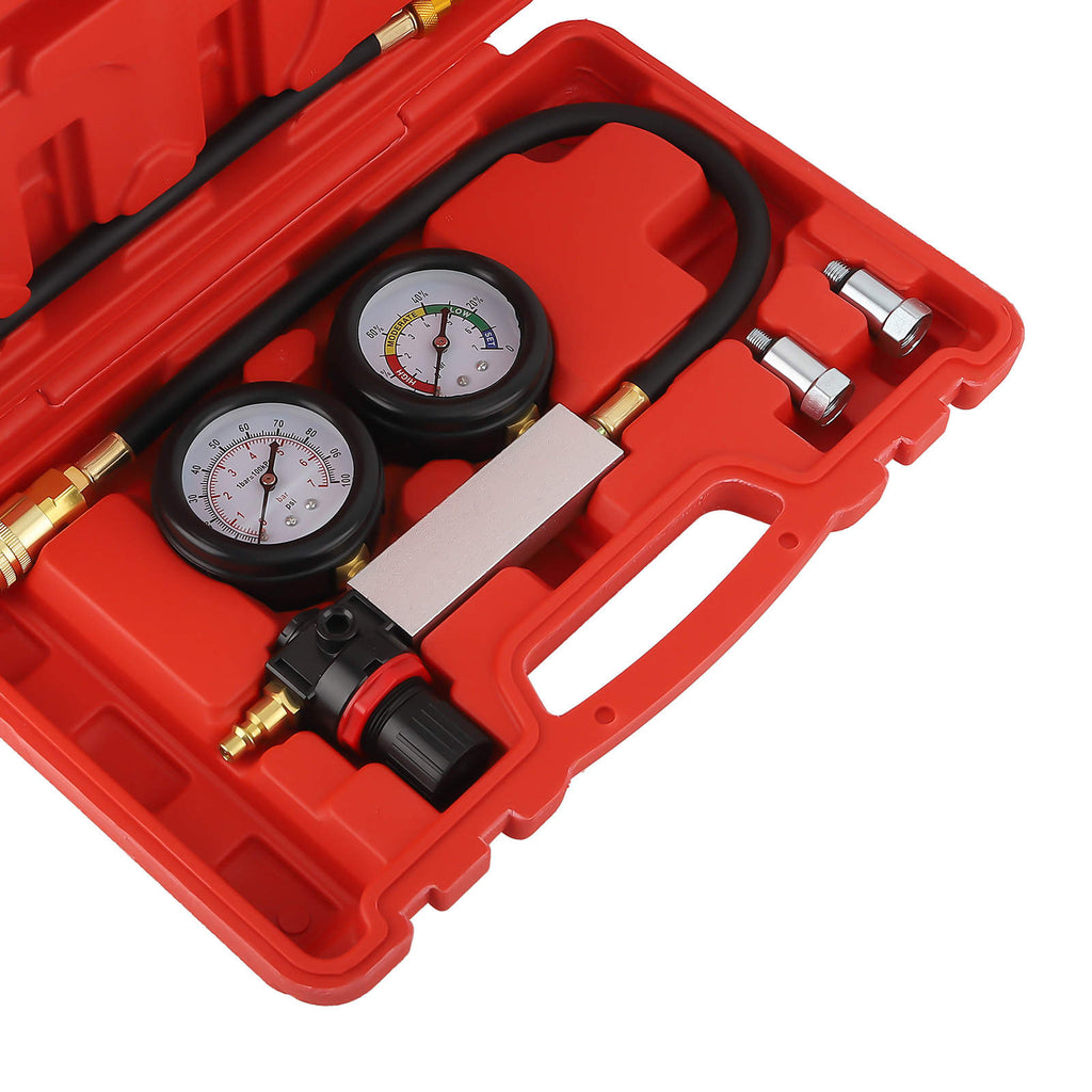 Cylinder Leak Tester Detector Petrol Engine Compression Leakage Leakdown Kit Set
