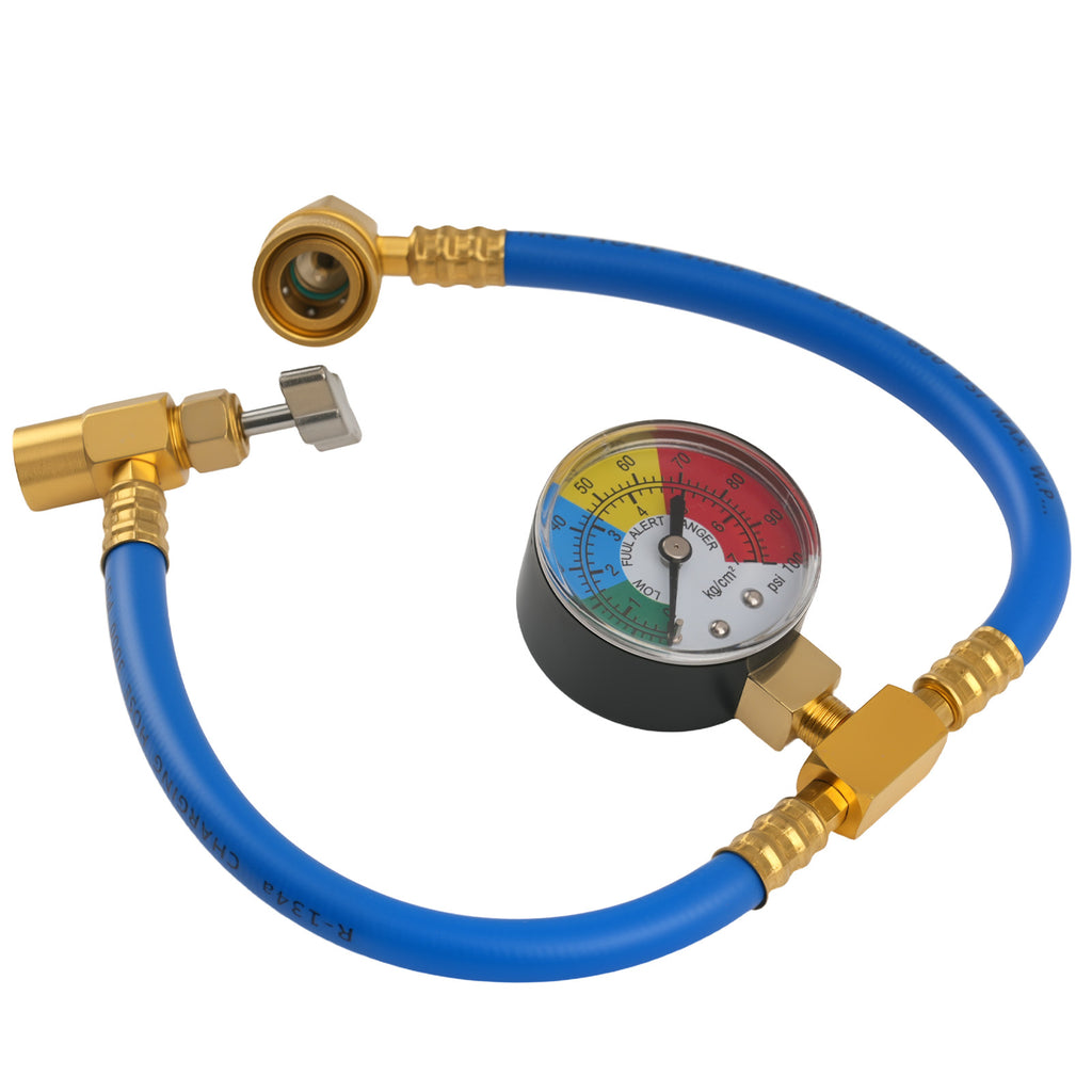 480mm geschikt voor AC Charging Hose R134A with Safety System Pressure Reading 0-350PSI