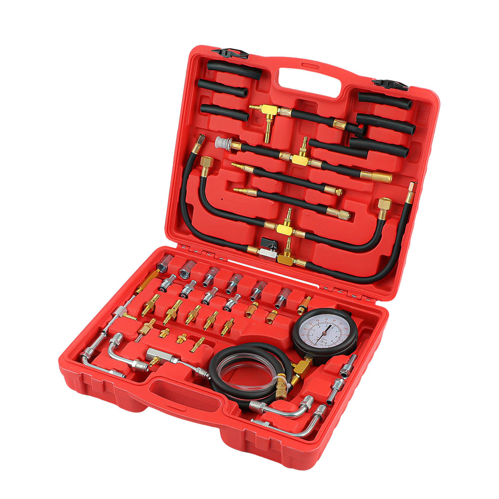 Universele Brandstofinjectie Drukmeter Auto Systeem Pomp Gereedschap Set