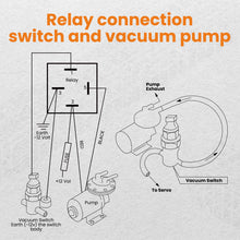 Load image into Gallery viewer, Electric Vacuum Pump Kit Mounting Hardware for Brake Booster 12 Volt 18 to 22