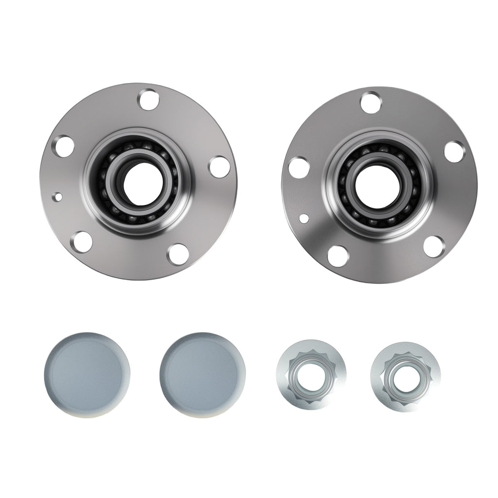 2X REAR WHEEL BEARING HUB geschikt voor AUDI SEAT CORDOBA IBIZA geschikt voor VW FOX POLO 6R geschikt voor SKODA FABIA