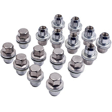 Load image into Gallery viewer, 16x Wheel Nuts Stainless Lugs Bolts Stud Flat compatible geschikt voor Range Rover Sport 2005-2014