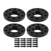 Load image into Gallery viewer, 10/12mm Black Wheel Spacers geschikt voor BMW 1 Series F40 2019-24 5x112 Hub Centric