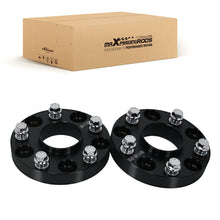 Load image into Gallery viewer, 25mm Black Aluminium Spacers geschikt voor VW Touareg Mk2 2010-18 5x130 71.6mm Hub