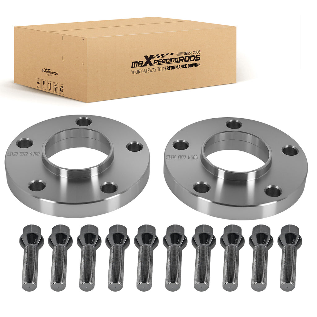 Espaciadores 20mm compatible for BMW F21 F23 F31 F33 F34 F36 F26 5x120 72.6mm Kit