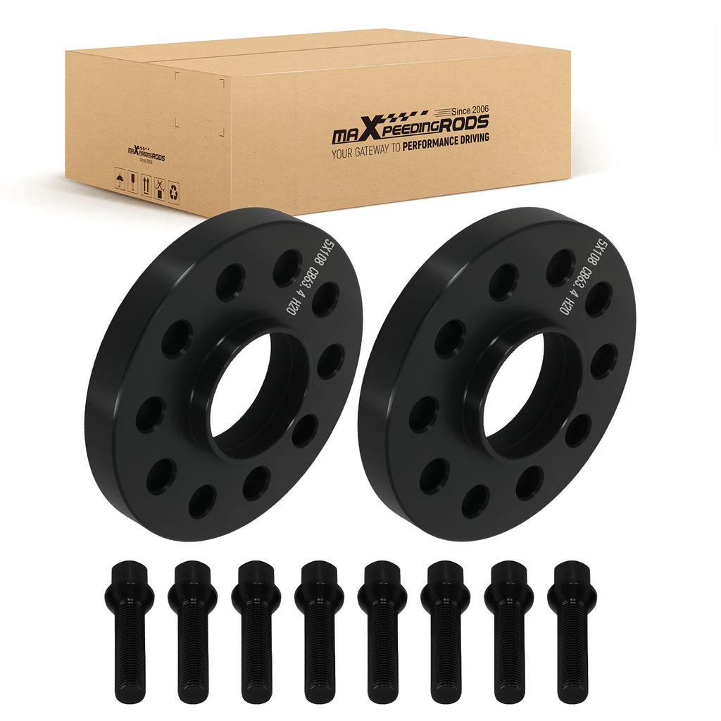 Espaciadores 20mm Aluminio 6061-T6 compatible for Volvo 5x108 M14x1.5 Diametro 63.4mm