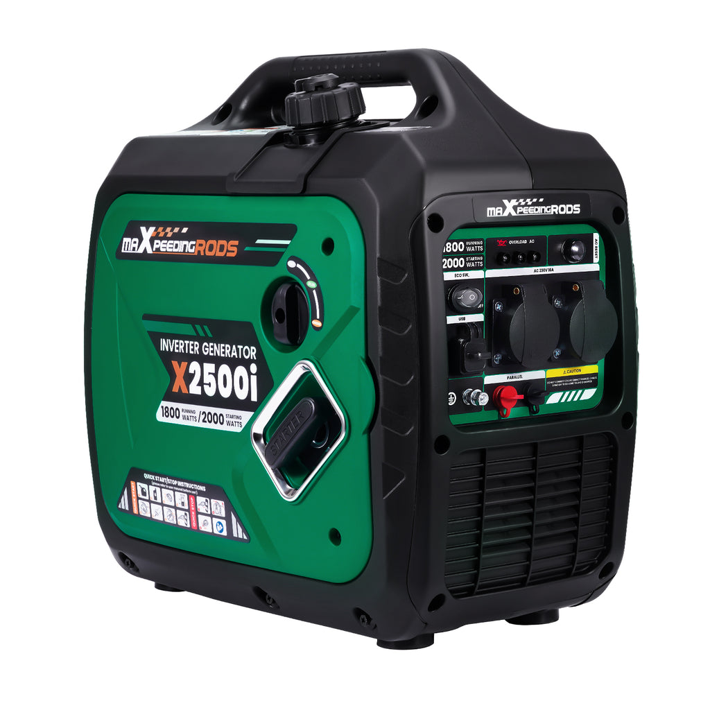 2KW 18kg Portátil Generador De Corriente Inversor 58dB 2x230V 2XUSB