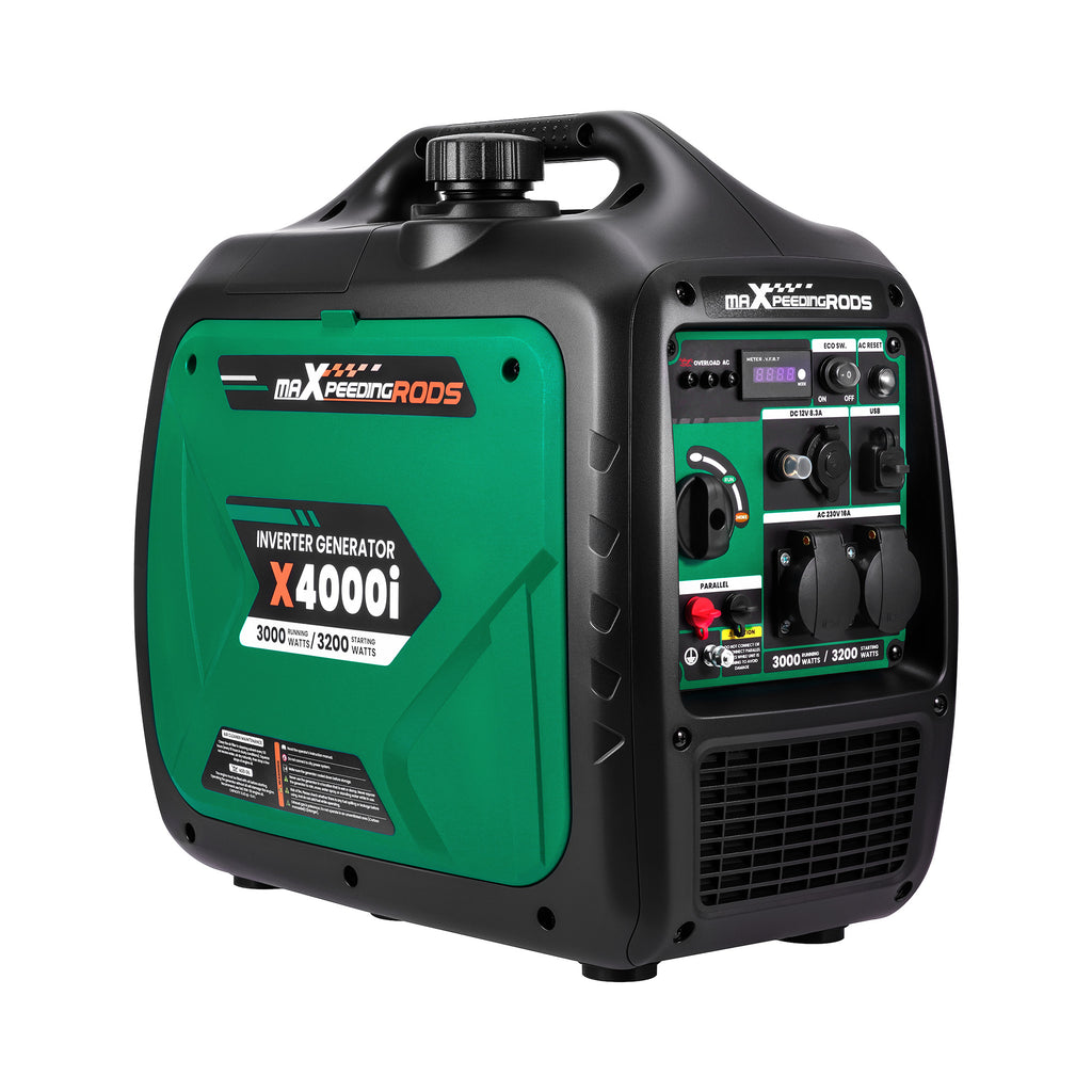 Generador Portátil Inverter 3200W Silencioso y Ligero de Gasolina