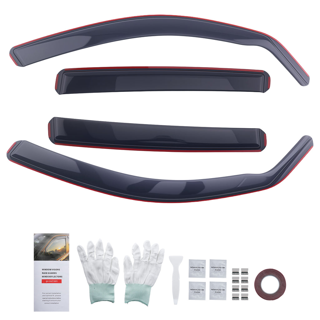 In-Channel Wind Deflectors geschikt voor BMW 1 Series F20 2011-2019 Front Rear 4pc