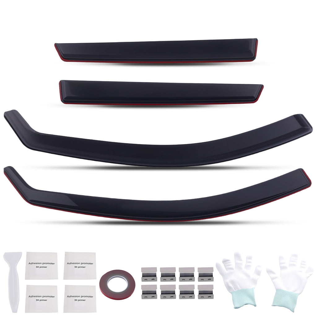 4 Pcs Acrylic Wind Deflector geschikt voor Audi A3/S3 5-Door 2004-2012 Window Guard Set