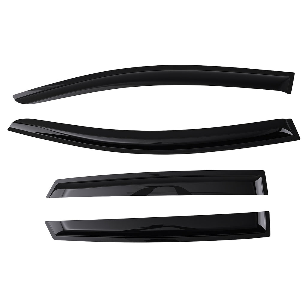 4pc Front Rear Deflectors geschikt voor Opel Vauxhall Astra J MK6 2009-16 Outside Mount