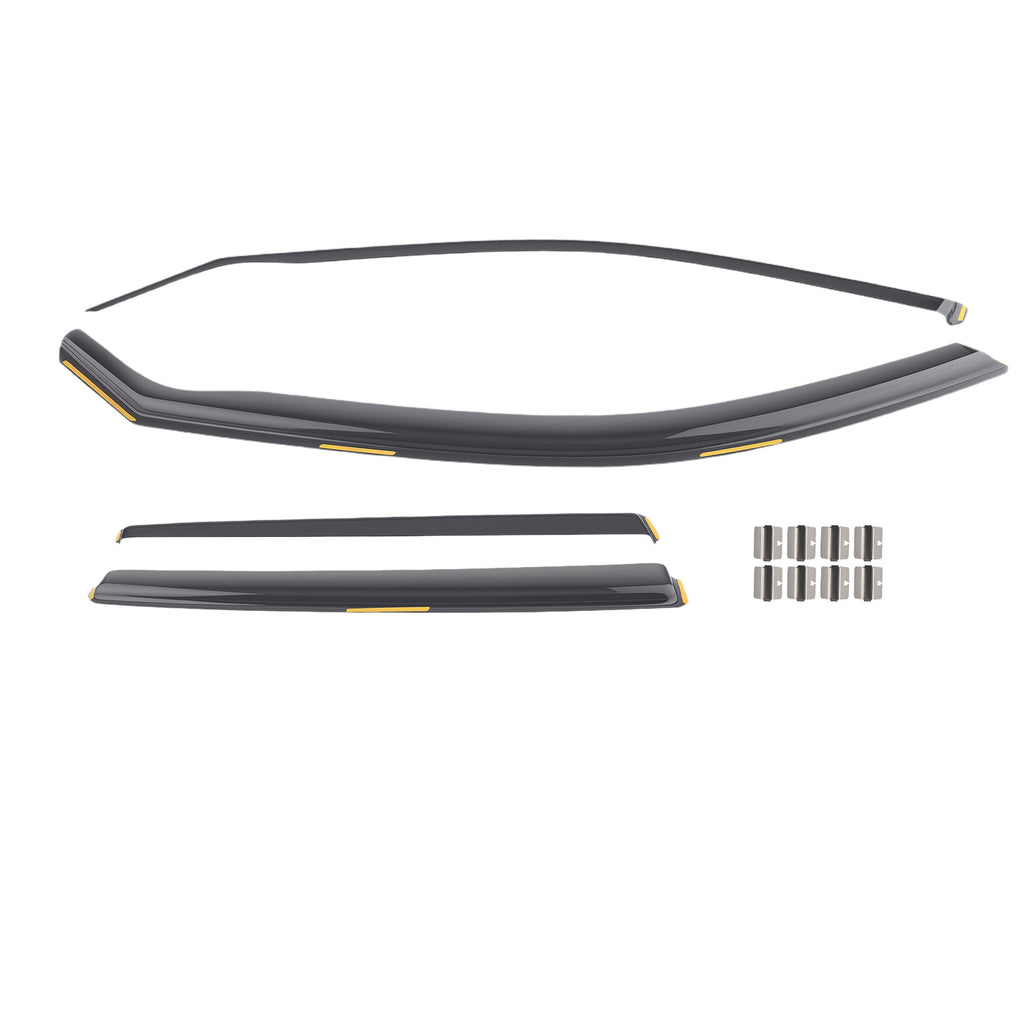 In-Channel Wind Deflectors geschikt voor BMW X5 E70 2006-2013 Front Rear Set Tinted