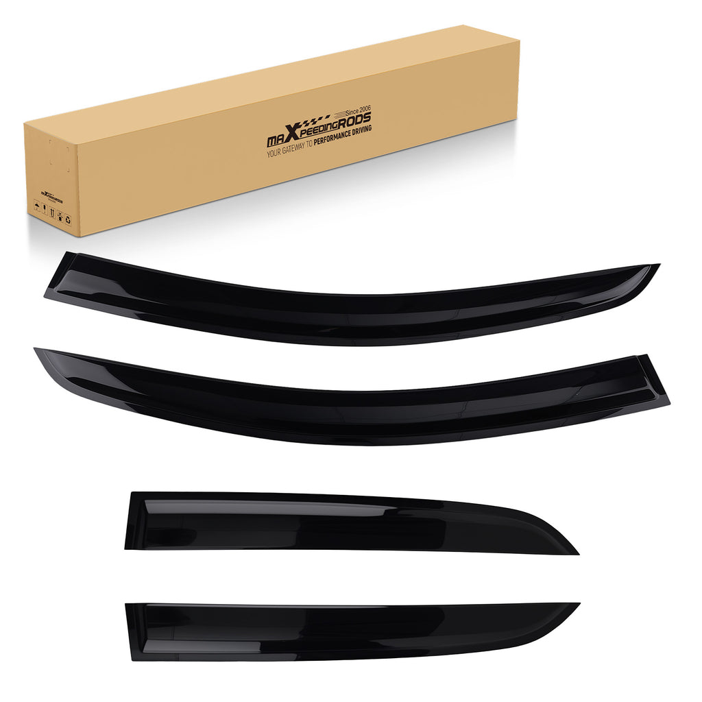 Wind Deflectors geschikt voor Ford EcoSport MK2 2013-Onwards Black Rain Shield Deflectors