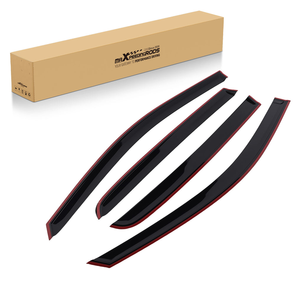 Door Window Deflectors geschikt voor VW Golf 7 MK7 2012-2020 Rain Guards 4pc Black Set