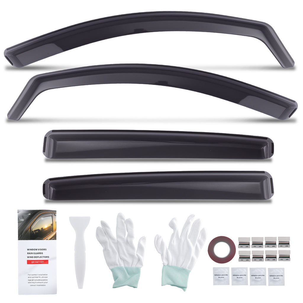 Wind Deflectors geschikt voor Peugeot 208 MK2 5-Door Hatch 2020-2024 Visors Set