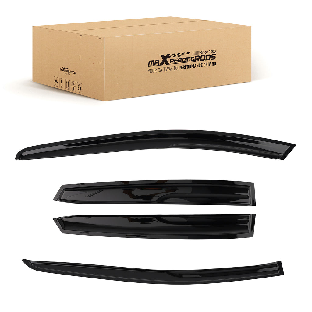 4pc Rain Guard Set geschikt voor SEAT LEON MK3 2014-2019 5-Door Hatchback Wind Deflectors