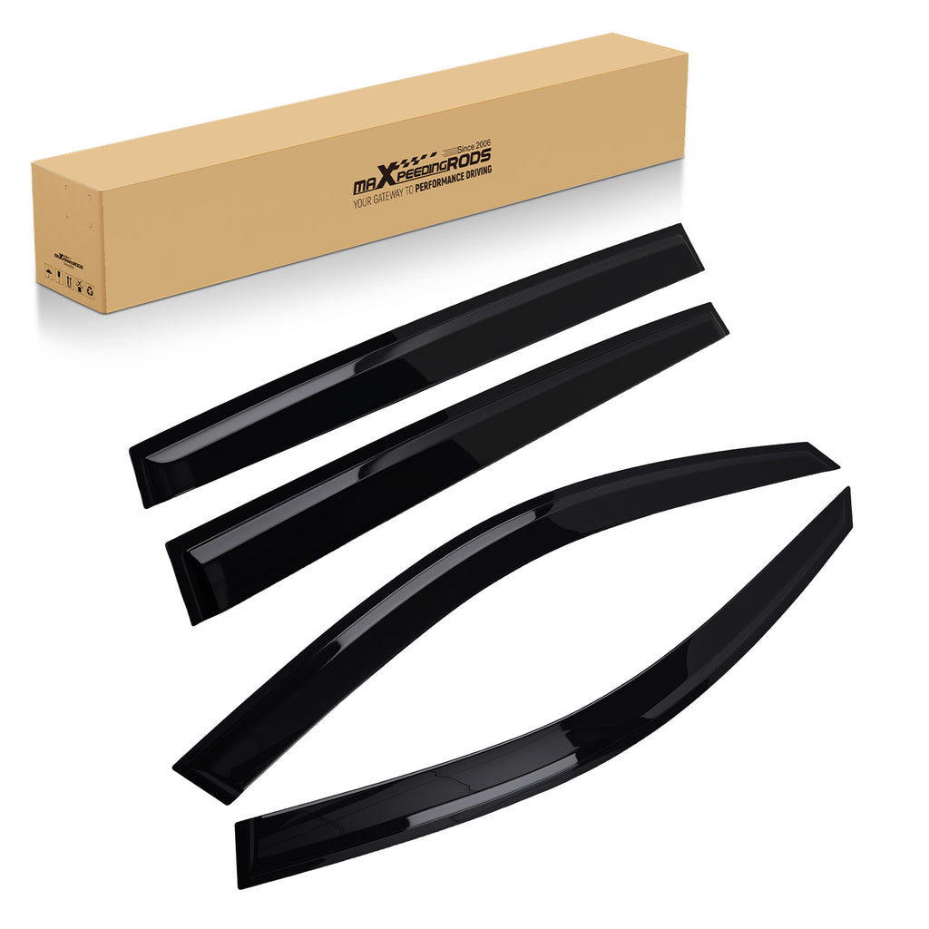 4PC Rain Guard Window Visors geschikt voor VW Tiguan MK1 2008-2016 Front Rear Set Tinted