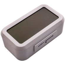 Load image into Gallery viewer, Geschikt voor White Digital LCD Snooze Electronic Alarm Clock with Backlight Light Control