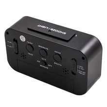 Load image into Gallery viewer, Black Digital LCD Snooze Electronic Alarm Clock met Backlight Light Control