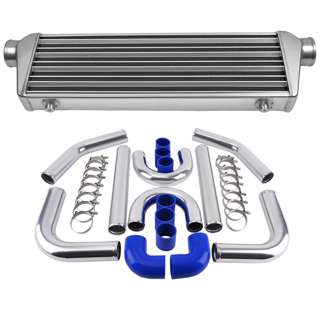 550x180x65mm Turbo FRONT MOUNT INTERCOOLER + 2.5 64mm Intercooler pipe Kits new
