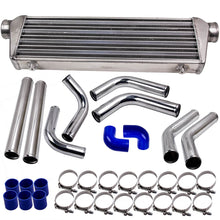 Load image into Gallery viewer, Universal Turbo Intercooler 27 x7 x2.5 y Tubería de Aluminio Kit de Manguera