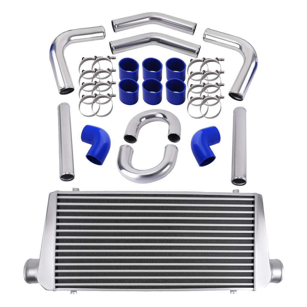 600x300x76mm Intercooler 2.5 Pipe UNIVERSAL TURBO INTERCOOLER PIPE KIT New