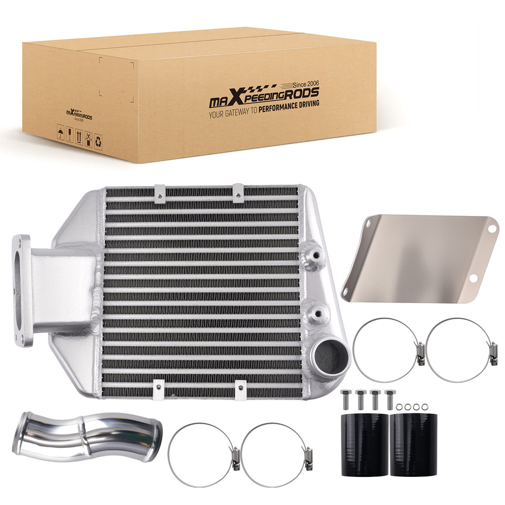 Intercooler Top Mount compatible for Toyota Landcruiser 80/100 Ser. 1HD-T HDJ80 Negro