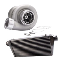 Load image into Gallery viewer, GT45 T4/T66 600+HP V-Band Turbo Charger + 600x300x76mm Front Mount Intercooler