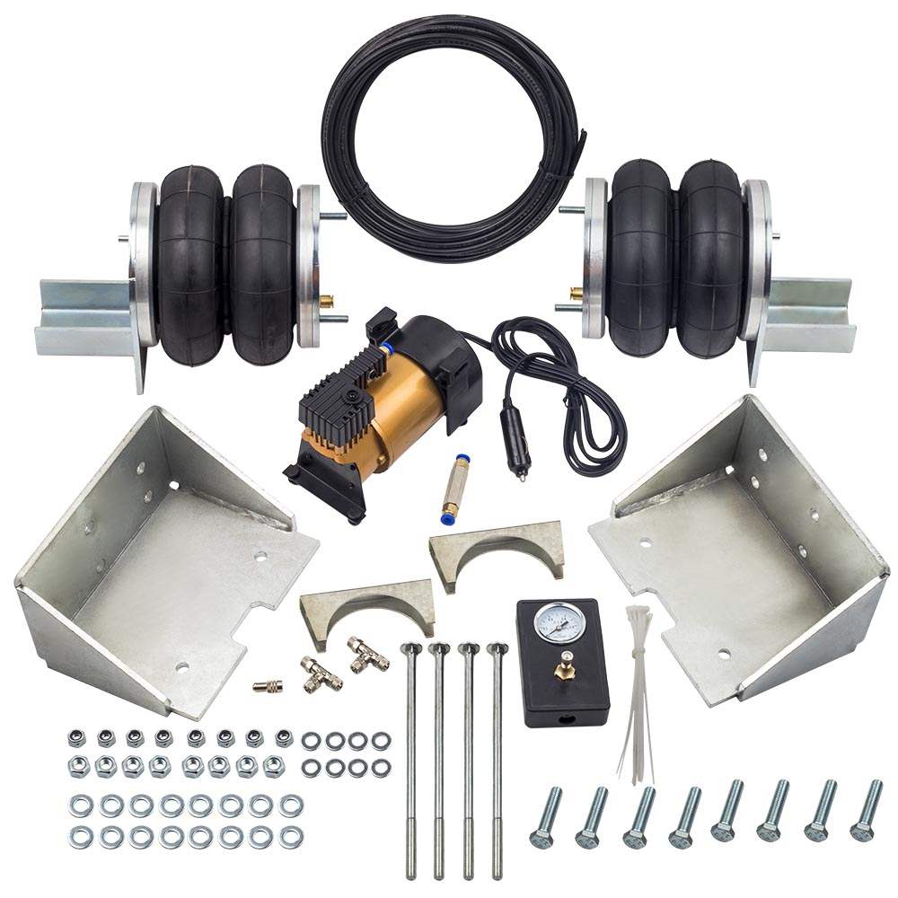 Air Suspension Spring Bag + 12V Compressor Kit compatible with Iveco Daily 35s, 35L 06-14