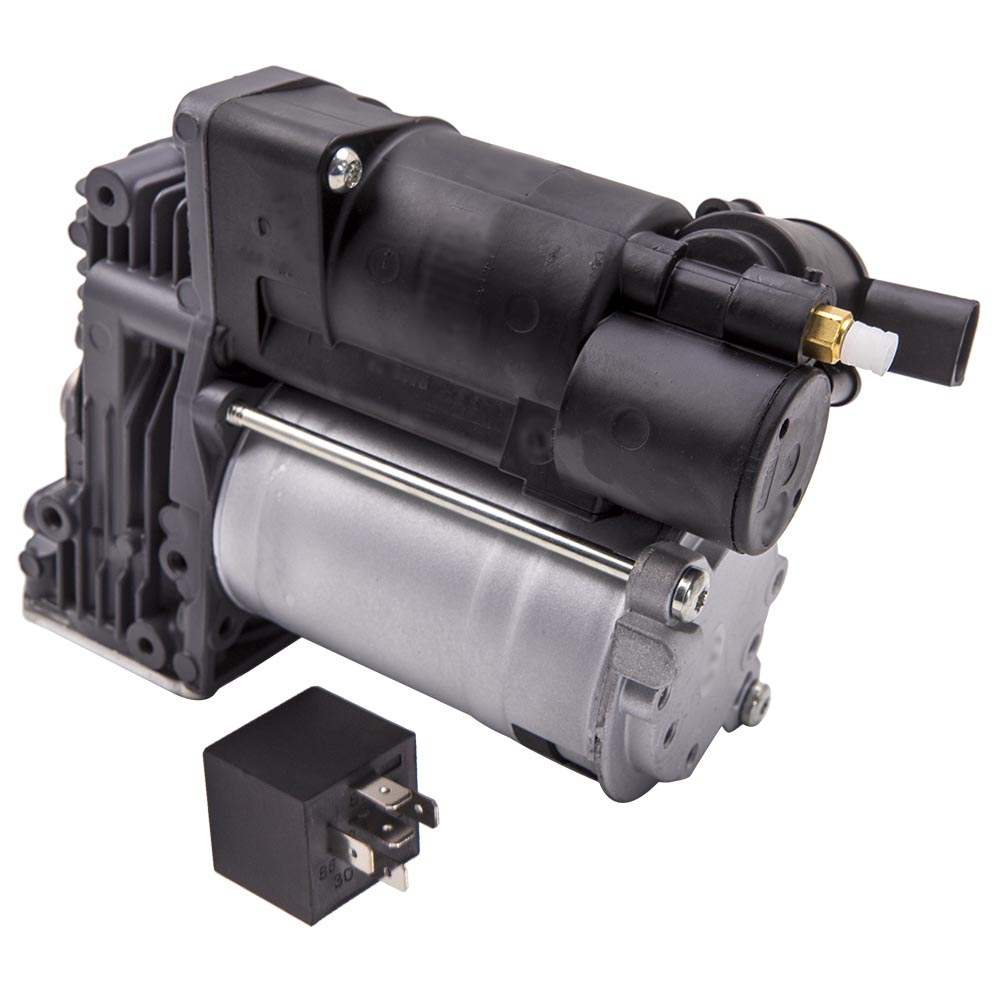 Air Compressor Pump + VALVE BLOCK SOLENOID compatible for BMW 5 Series E61 2004-2010