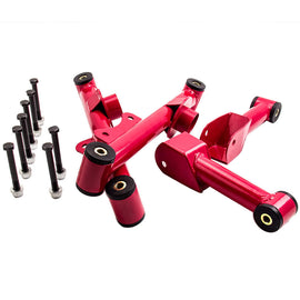 Compatible for Ford Mustang 79-04 Upper Lower Rear Tubular Control Arms with Hardware 4 PCS