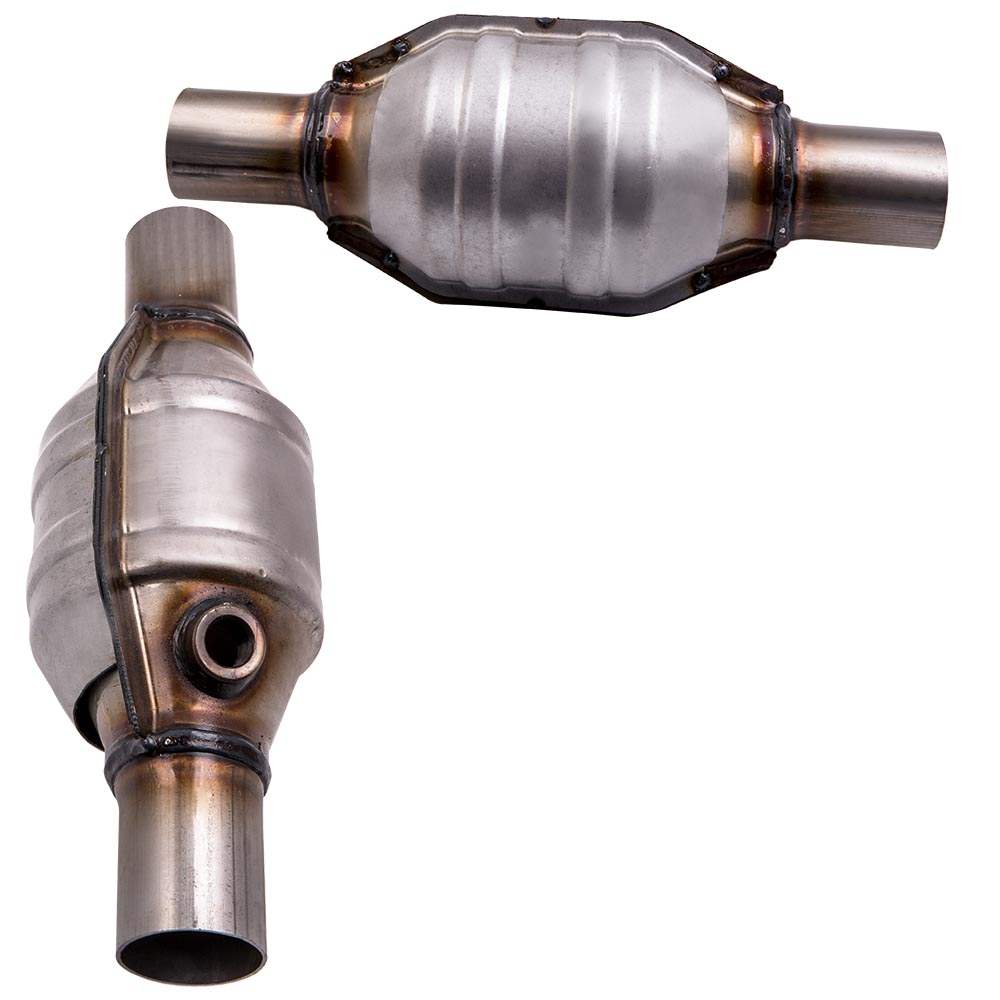 2x 53004 2 inch 2" Universal High Flow Performance Catalytic Converter