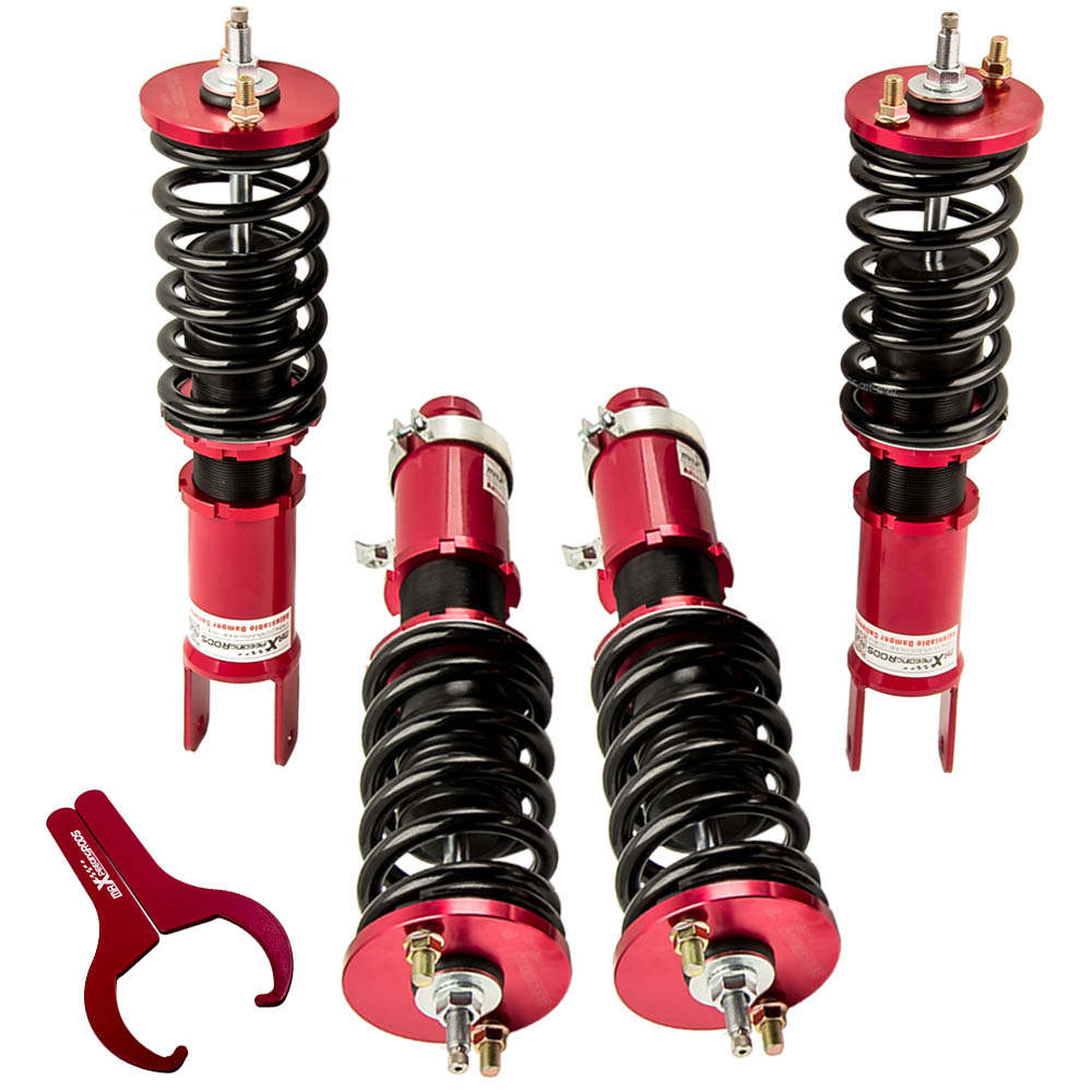 In hoogte en demping verstelbare schroefset compatibel met Honda Civic 1996-2000 EK2-EK9