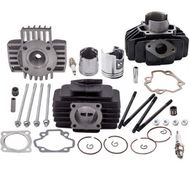Compatible for Yamaha Pw50 60cc Big Bore 1981 - 2009 1987 Cylinder Piston Ring Gasket Top End Kit
