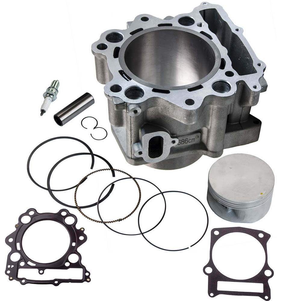 Compatible with Yamaha Grizzly 660R Cylinder Piston Gasket Top End Rebuild Kit 686 Big Bore