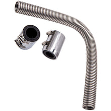 Load image into Gallery viewer, 24 inch Flexible Upper or Lower Engine Cooling Water Hose Kit l w/ Chrome Caps
