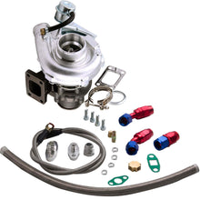 Load image into Gallery viewer, T3 T4 T3t4 To4e T04e V-band 420hp Turbocharger 0.63 Ar Oil Inlet Outlet Line Kit