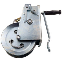 Load image into Gallery viewer, 3500 lbs Dual Gear Hand Winch Hand Crank Manual Boat ATV RV Trailer w/33ft Cable