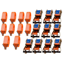 Load image into Gallery viewer, 10pcs 5 meter 5000kg 50mm 4ton Heavy Duty Oversized Metal Ratchet Strap Tie Down