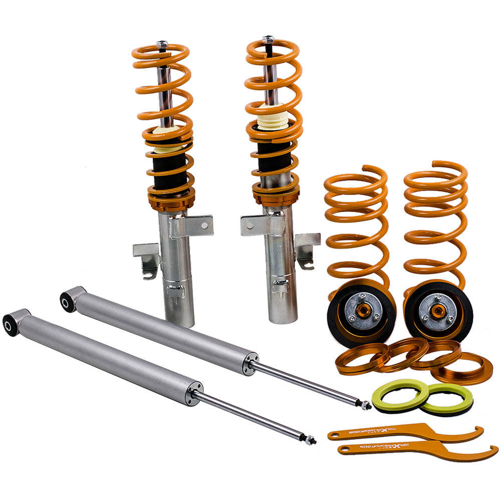 Adjustable Coilover Suspension Spring Kit Coilovers compatible with Ford Focus MK2 DA3 DB3 2003 - 2010