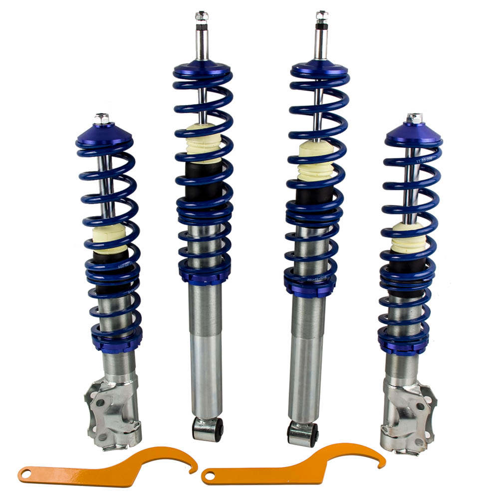 Compatible for VW Golf MK2 MK3 Jetta Adjustable Suspension Coilovers Front Rear