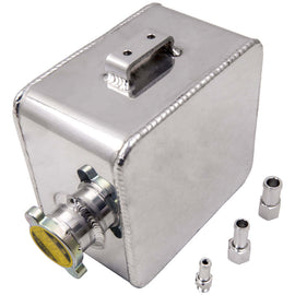 2.5 L Aluminum Alloy Water Coolant Radiator Universal Expansion Tank Overflow