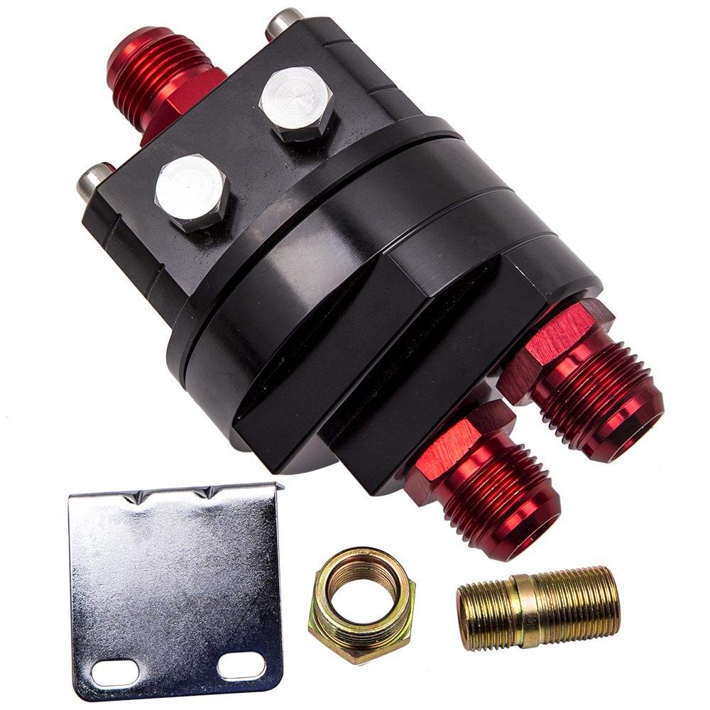 10-AN10 Oil Filter Relocation Kit with Universal Cooler Sandwich Plate Adapter