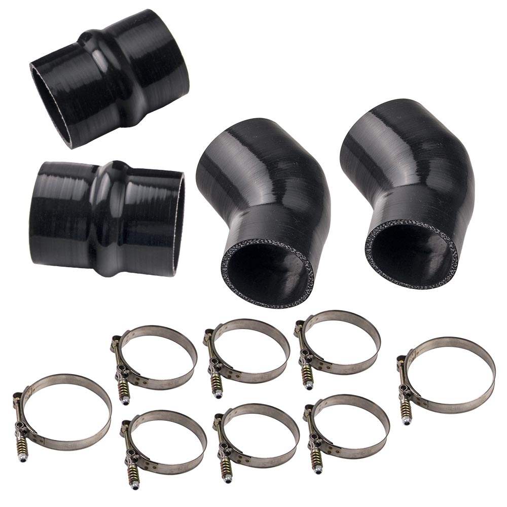 Heavy Duty Silicone Intercooler Boot Kit compatible with Dodge Ram 94-02 Pickup 5.9L Diesel