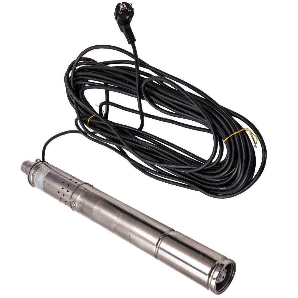 3" 550W 2100 L/h Deep Well Submersible Bore Water Pump Max. Head 70m Electric