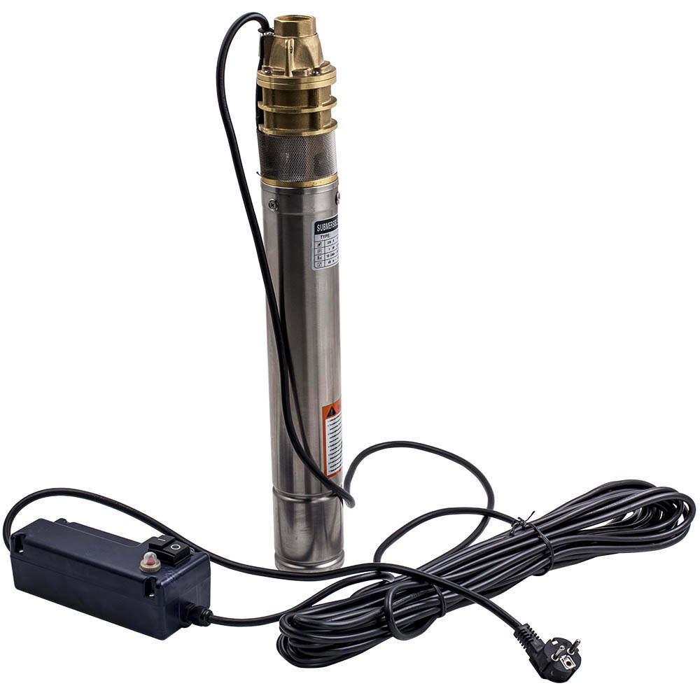 3 inch 750w 2800 L/h Garden Home Pump Submersible Water Deep Well Borehole Pump