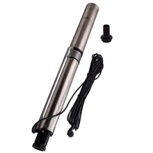 Load image into Gallery viewer, 3.5 inch 370W 4000 L/h Deep Well Submersible Borehole Pump with 20m Cable for Garden and Home
